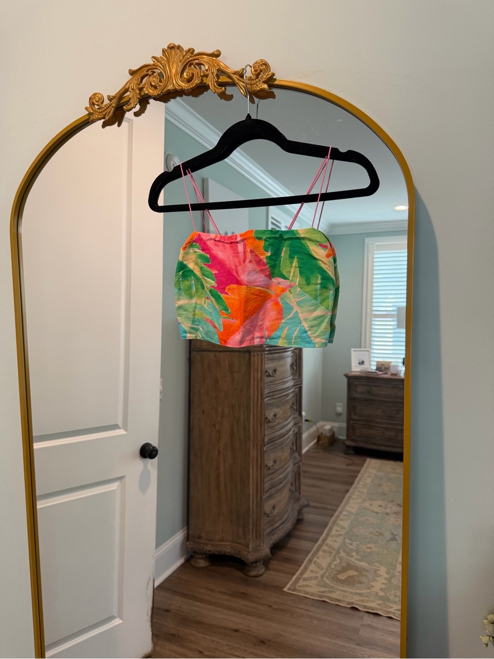 Show Me Your MuMu Tropical Crop Top - Pink, Orange, Green, Yellow